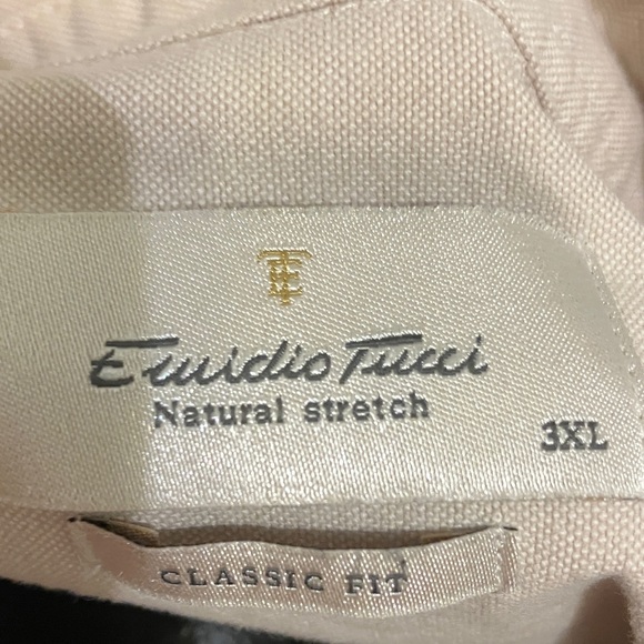 Classic Cream Button-Down Shirt for Men - Picture 2 of 3